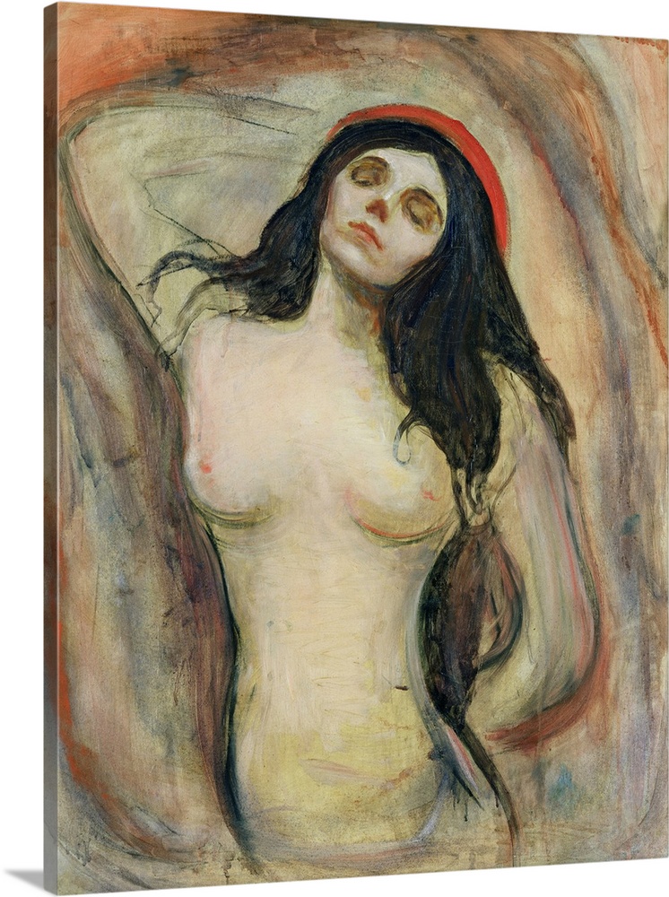 Madonna, 1894 (originally oil on canvas) by Munch, Edvard (1863-1944)