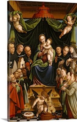 Madonna And Child Enthroned With Saints And Donors, 1552