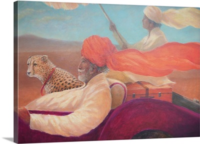 Maharaja, Boy With Umbrella + Cheetah