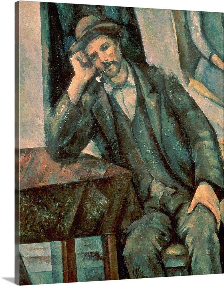 BAL47691 Man Smoking a Pipe, 1890-92 (oil on canvas); by Cezanne, Paul (1839-1906); 91x72 cm; Pushkin Museum, Moscow, Russ...