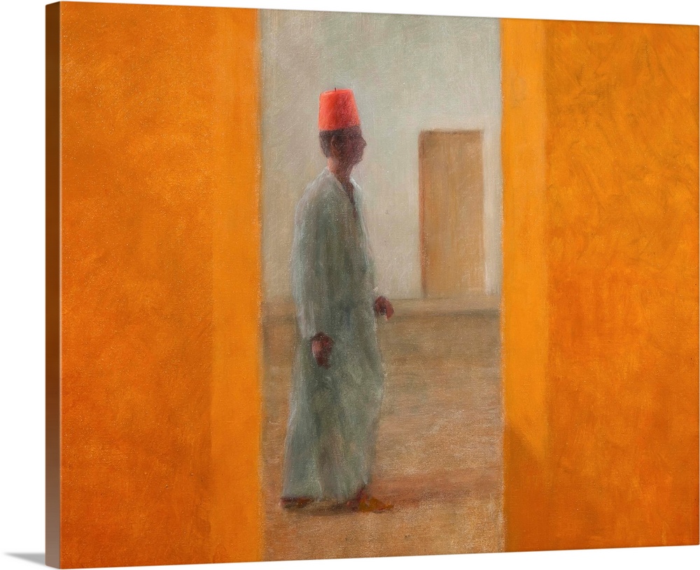 Man, Tangier Street, 2012 by Lincoln Seligman, acrylic on canvas.