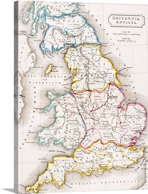 Map of England, Britannia Antiqua