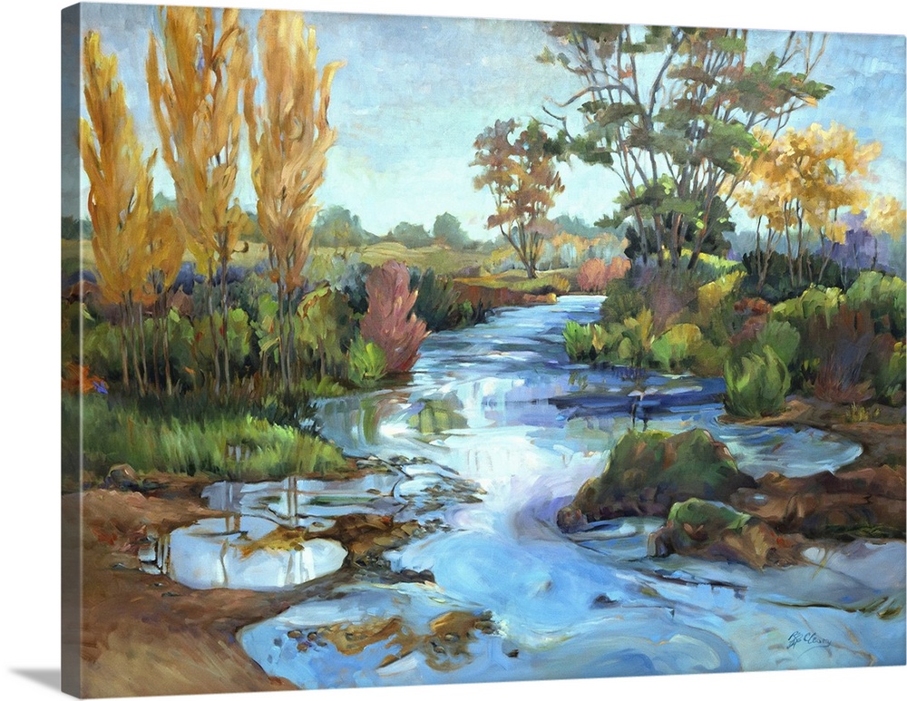 Marais de Cygnes, c.1990-2005. (Originally oil on canvas.)