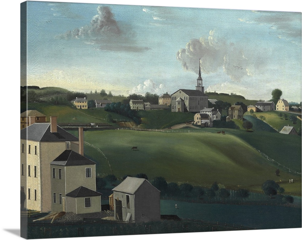 Meetinghouse Hill, Roxbury, Massachusetts, 1799, oil on canvas.