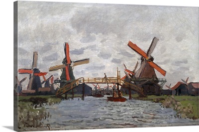 Mills At Westzijderveld Near Zaandam, 1871