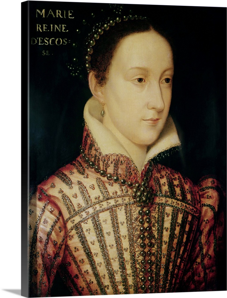 BAL2880 Miniature of Mary Queen of Scots, c.1560 (oil on panel)  by Clouet, Francois (c.1510-72) (follower of); Victoria