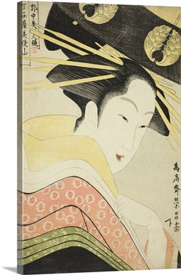 Misayama of the Chojiya, from the series Beauties of the Licensed Quarter, c.1795