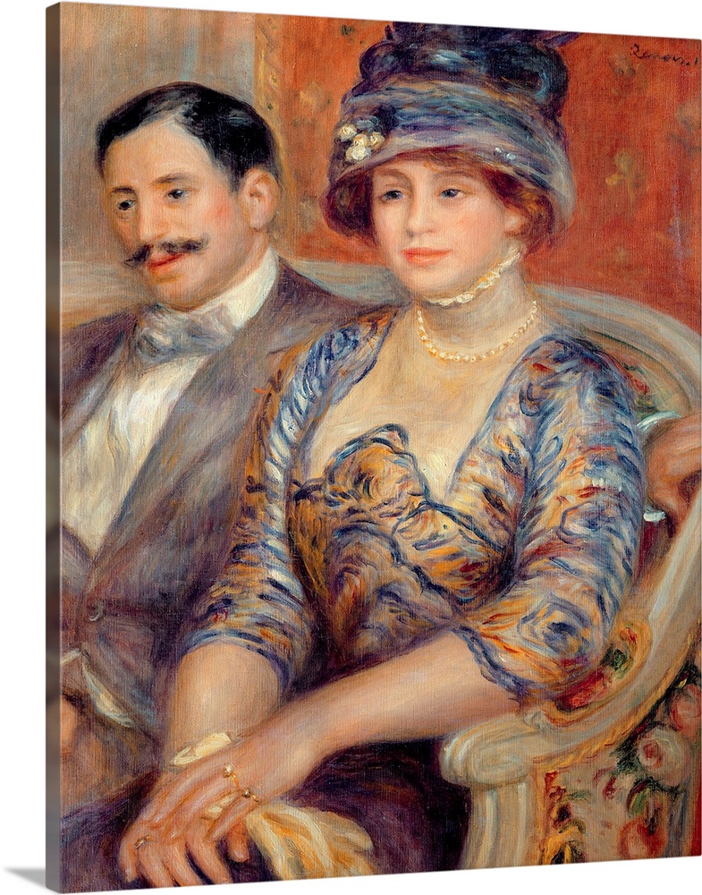 XIR27904 Monsieur et Madame Bernheim de Villers, 1910 (oil on canvas)  by Renoir, Pierre Auguste (1841-1919); 81x65.5 cm; ...