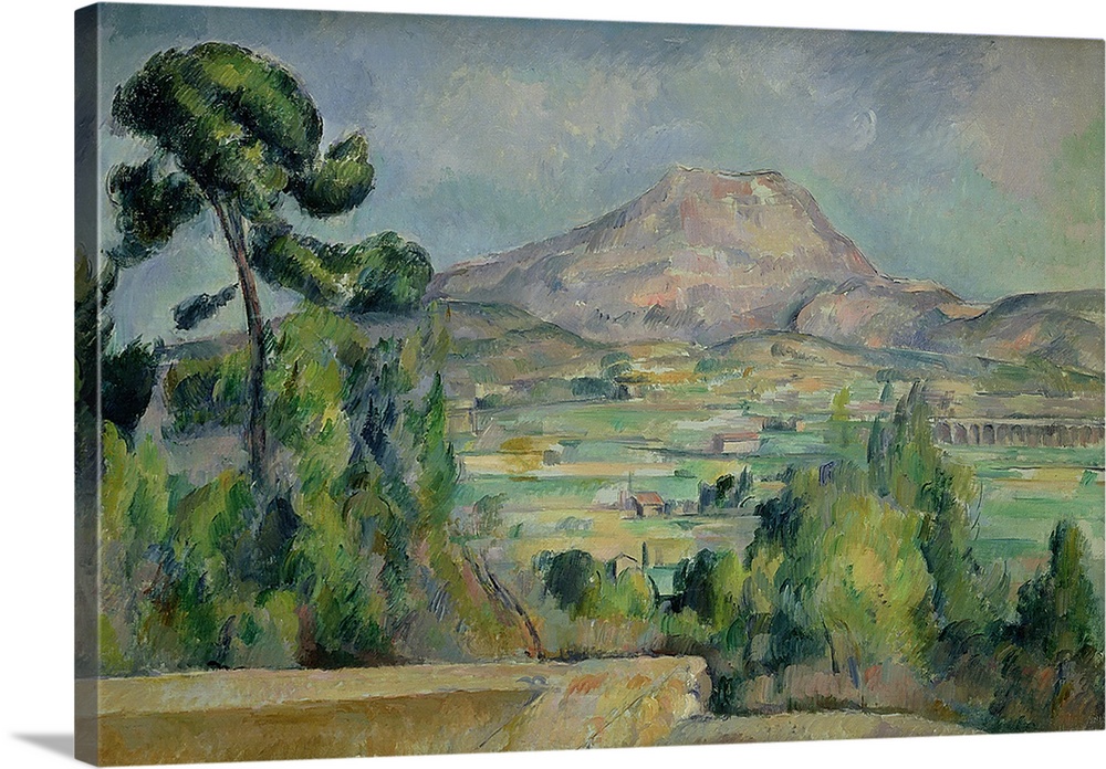 XIR160252 Montagne Sainte-Victoire, c.1887-90 (oil on canvas); by Cezanne, Paul (1839-1906); 65x92 cm; Musee d'Orsay, Pari...