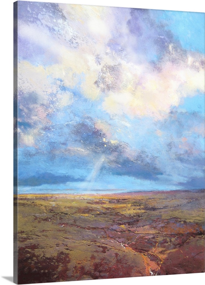 Moorland Sky, 2016, originally mixed media on canvas.