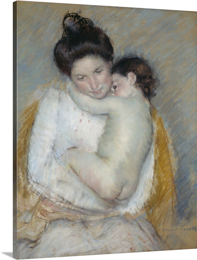 Mother and Child, c.1900, pastel on paper.