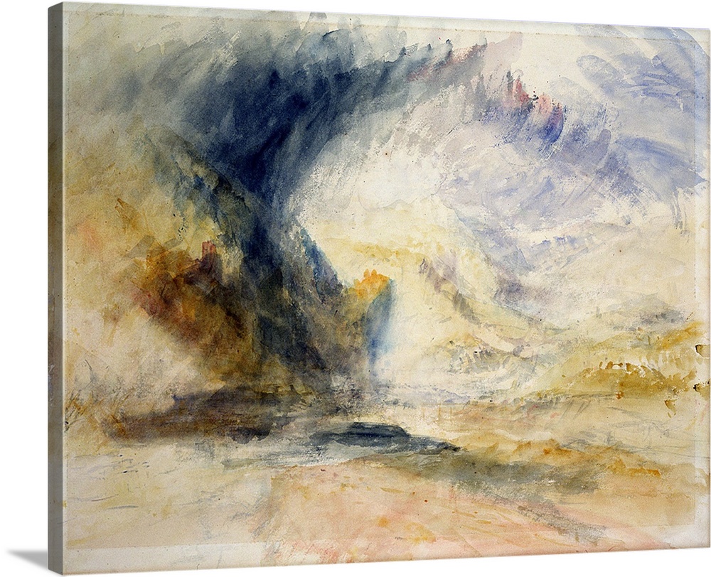 Mount St Gothard (w/c on paper) by Joseph Mallord William Turner (1775-1851)Leeds Museums and Galleries (City Art Gallery)...