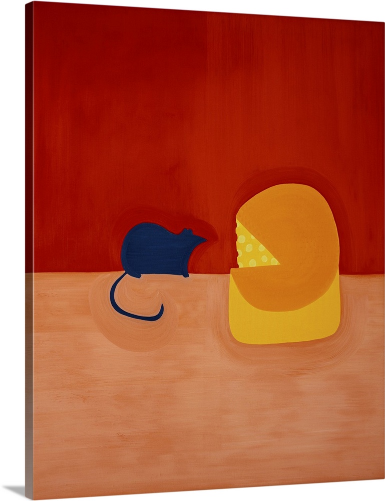 Mouse and the Cheese, 1998. Originally oil on linen.
