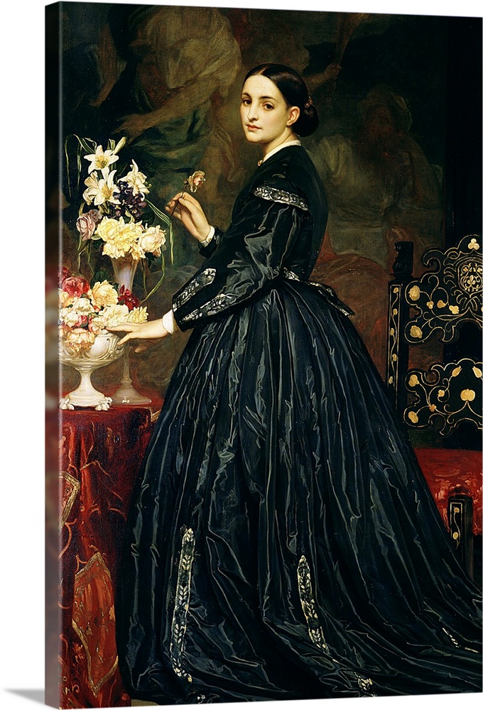 Mrs James Guthrie, c.1864-5 (oil on canvas) by Leighton, Frederic (1830-96) Yale Center for British Art, Paul Mellon Colle...