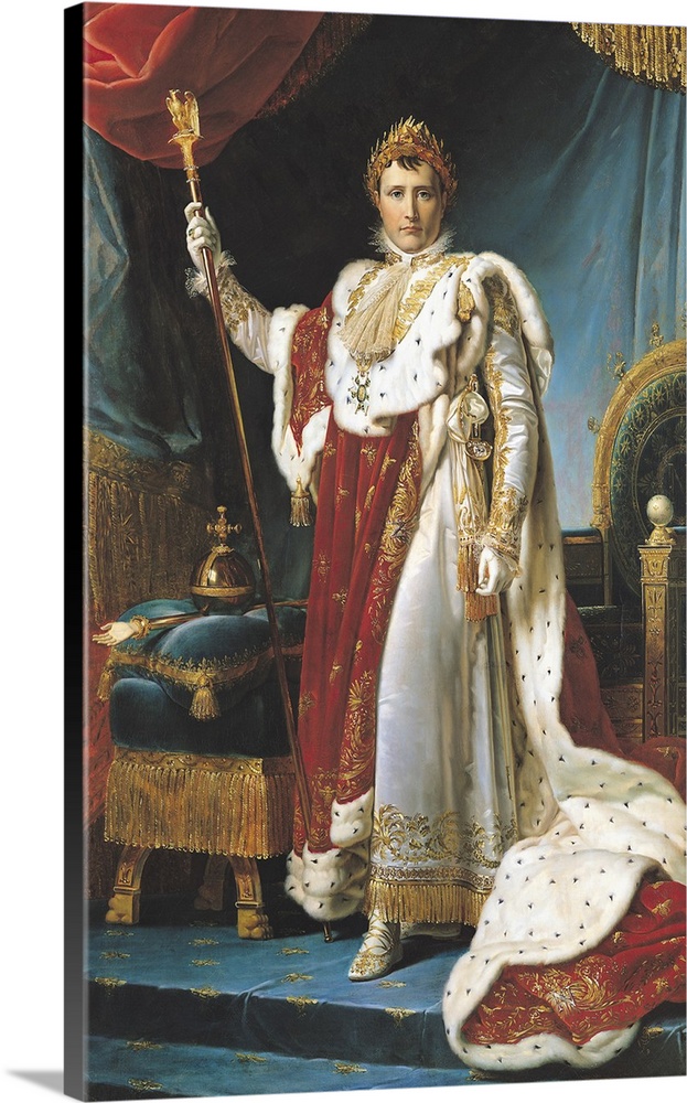 XIR57327 Napoleon I in his coronation robe, c.1804,  by Gerard, Francois Pascal Simon, Baron (1770-1837); oil on canvas; 2...