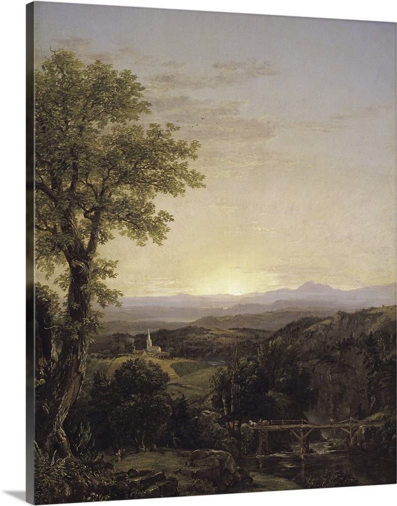 New England Scenery, 1839, oil on canvas.