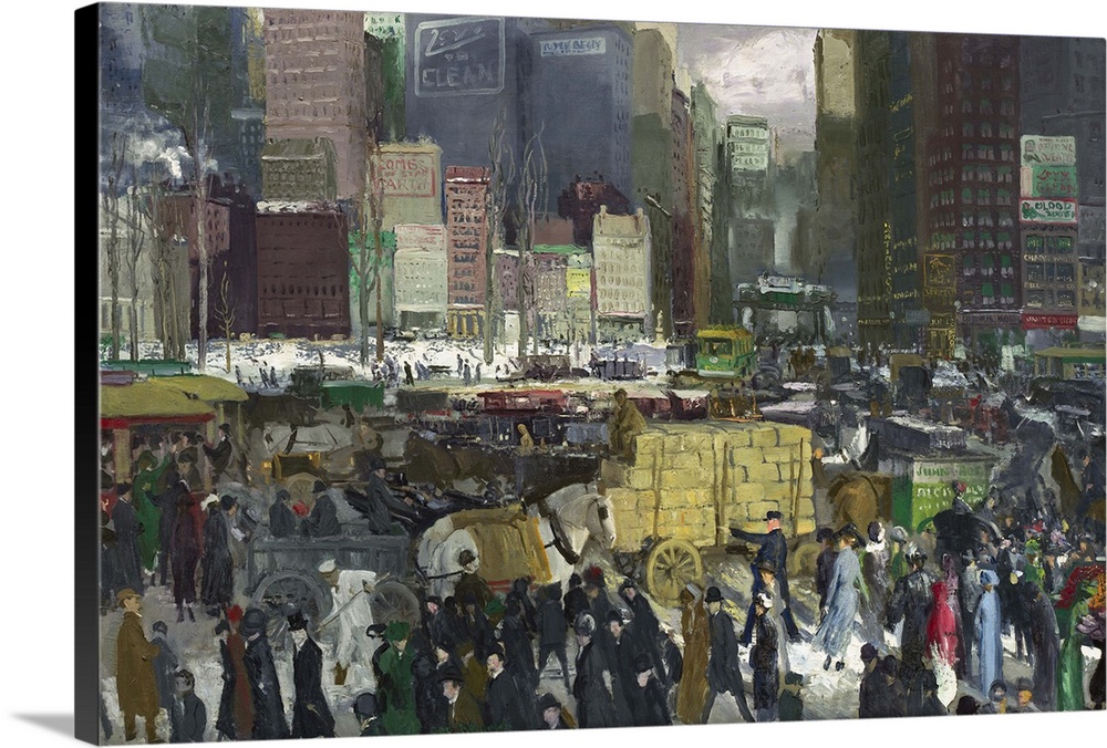 New York, 1911, originally oil on canvas. By George Wesley Bellows (1882-1925).