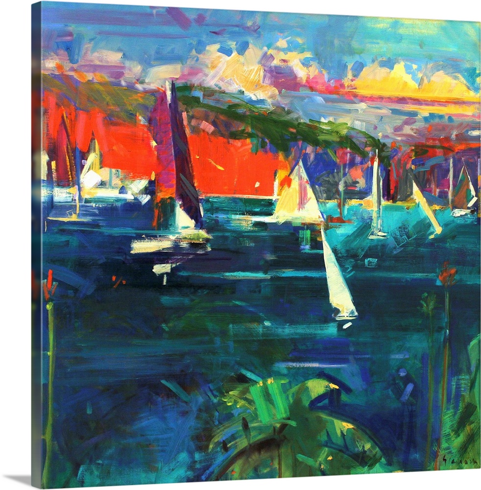 North Head, Sydney Harbour, 2012, originally oil on canvas.