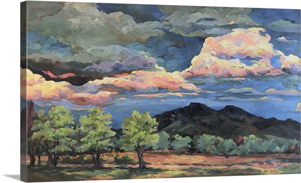 North Taos, 2007. (Originally oil on canvas.)