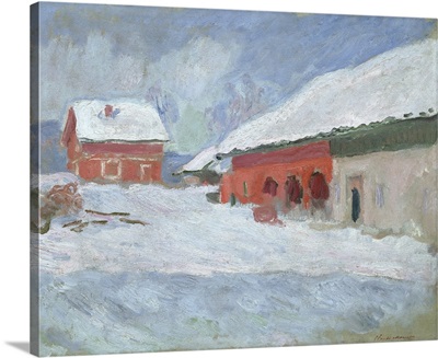 Norway, Red Houses At Bjornegaard, 1895