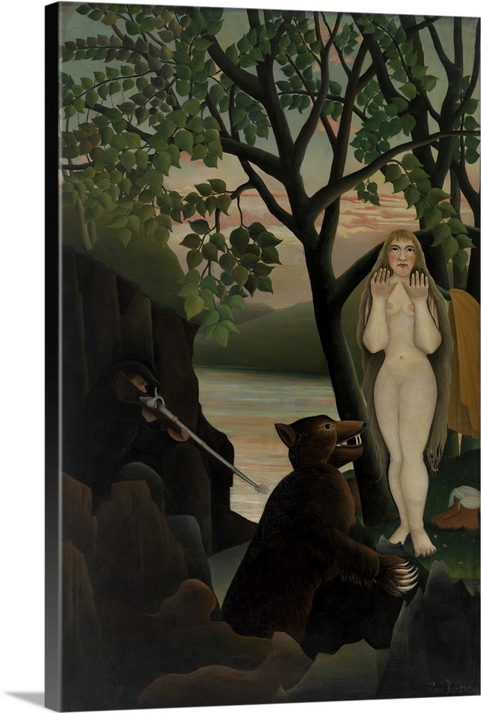 ART SOCKS Henri Rousseau THE DREAM Ladies Mens ANKLE Nude Tropical WOVEN BLACK 