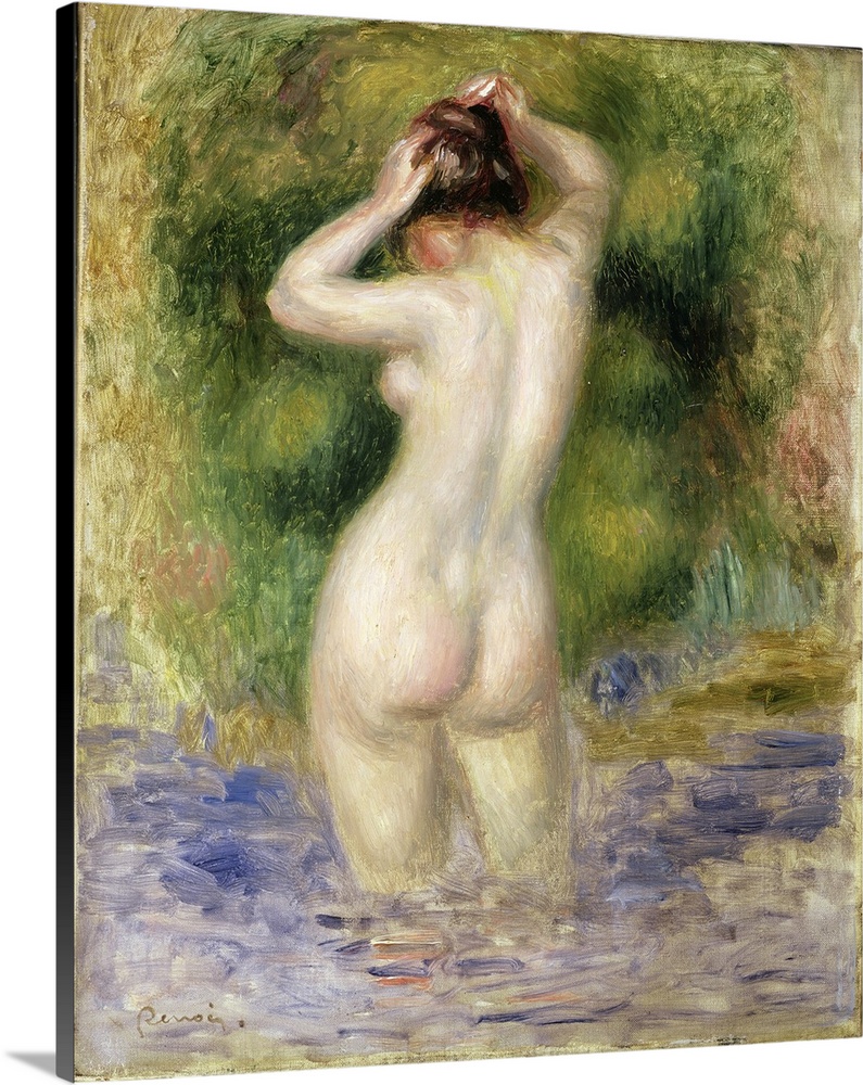 Nude Wading, 1880 (Originally oil on canvas)