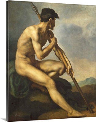 Nude Warrior with a Spear, c.1816