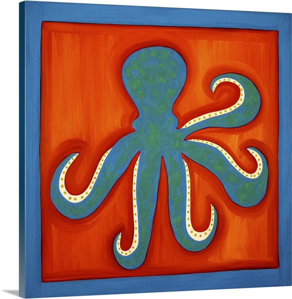 Octopus, 1998. Originally oil on linen.