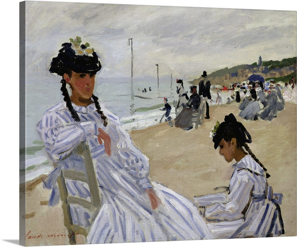 On The Beach At Trouville, 1870-71