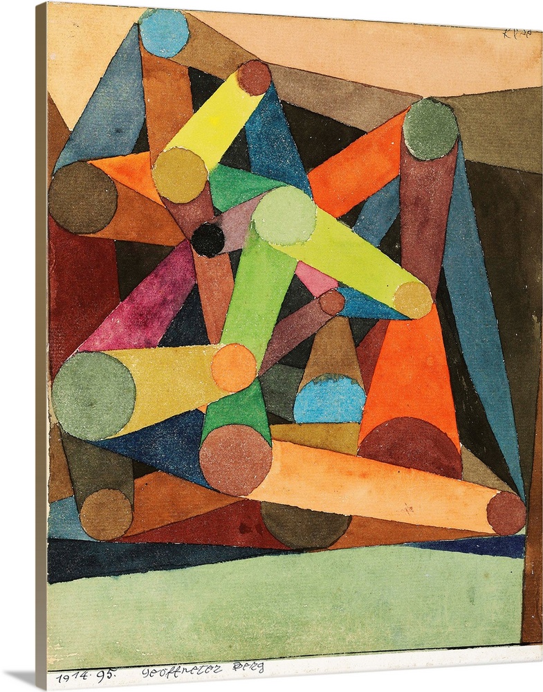 Open Mountain, 1914 (originally w/c, pen and ink on paper) by Klee, Paul (1879-1940)