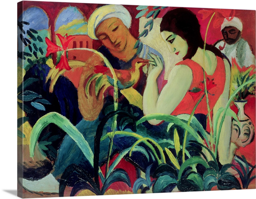 FFA156919 Credit: Oriental Women (Odalisques), 1912 (oil on board) by August Macke (1887-1914)Private Collection/ The Brid...