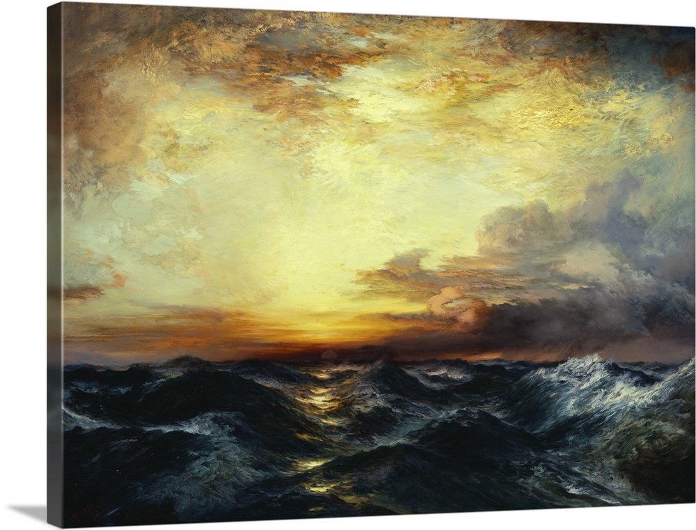 CH377858 Pacific Sunset, 1907 (oil on canvas) by Moran, Thomas (1837-1926); Private Collection; Photo .... Christie's Imag...
