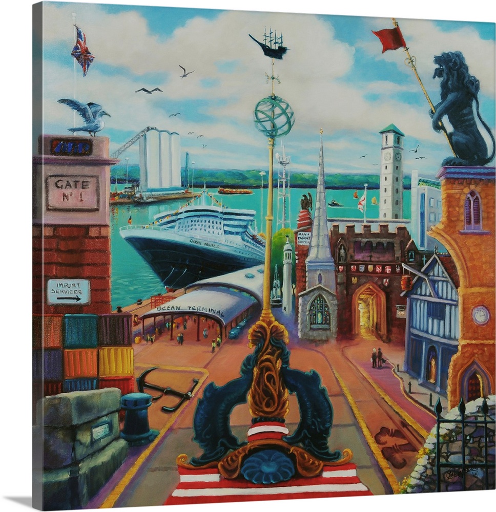 Panoply - Southampton, 2014 (originally oil on canvas) by Campbell, Lee