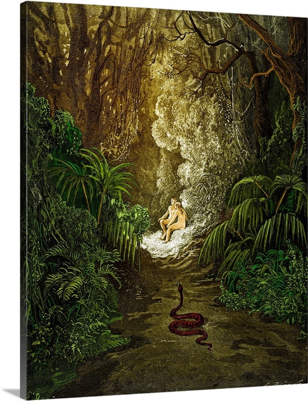 Paradise Lost, By Milton: The Serpent Approache | Great Big Canvas