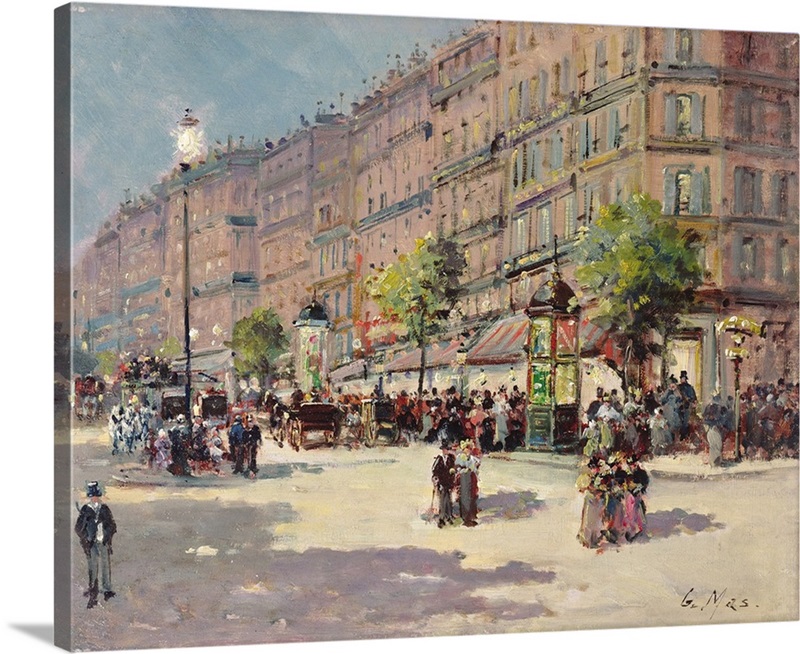 Paris Street Scene Wall Art, Canvas Prints, Framed Prints, Wall Peels Great Big Canvas