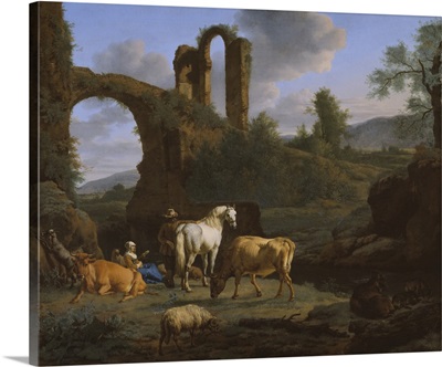Pastoral Landscape with Ruins, 1664