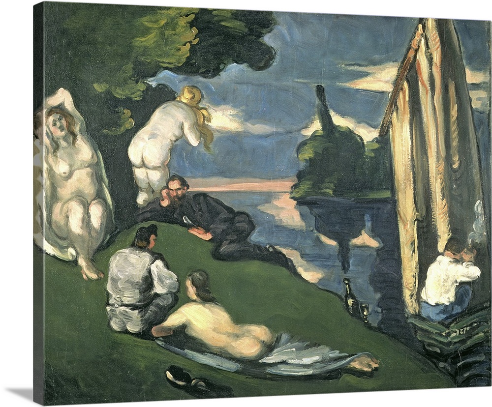 Originally oil on canvas. By Cezanne, Paul (1839-1906).