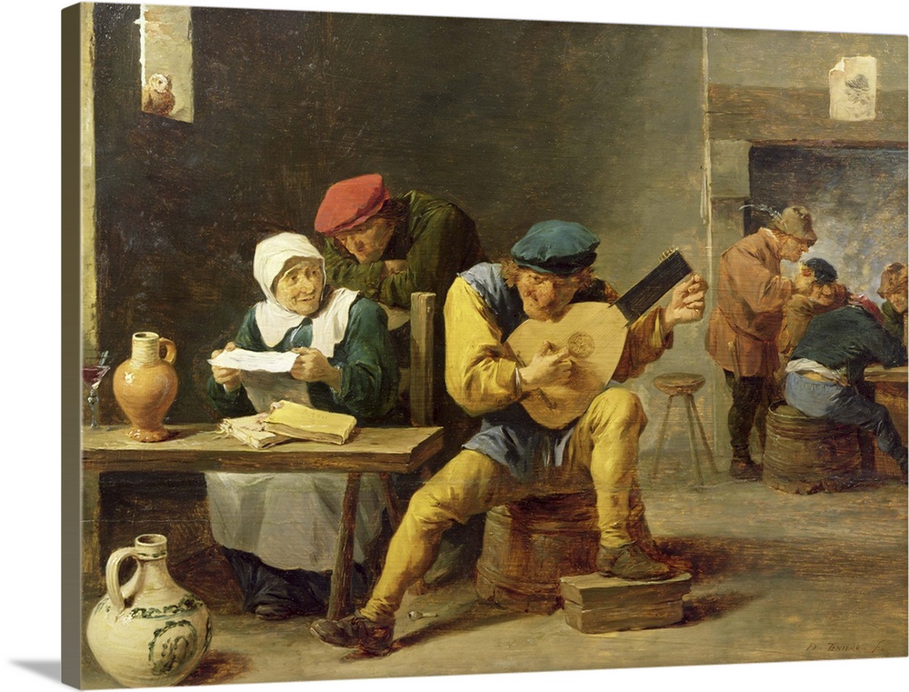 Peasants Making Music in an Inn, c.1635