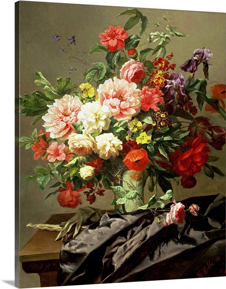 Peonies, Poppies and Roses, 1849
