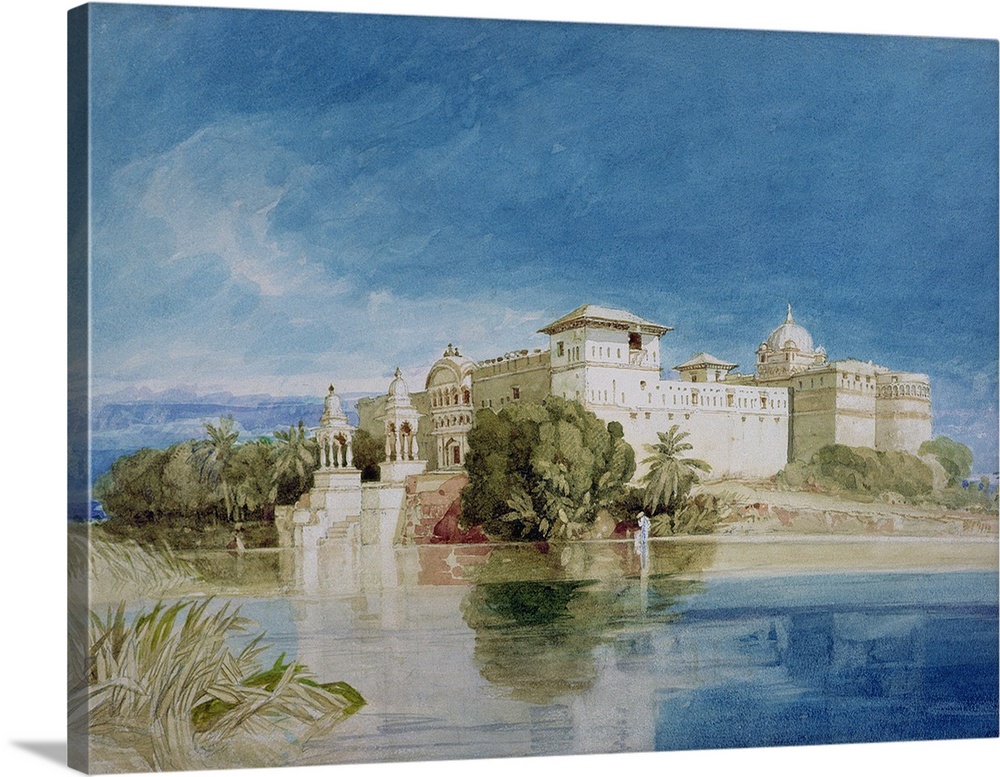 BAL32136 Perawa Palace, Malwa, Central India (w/c on paper)  by Cotman, John Sell (1782-1842); watercolour on paper; Victoria
