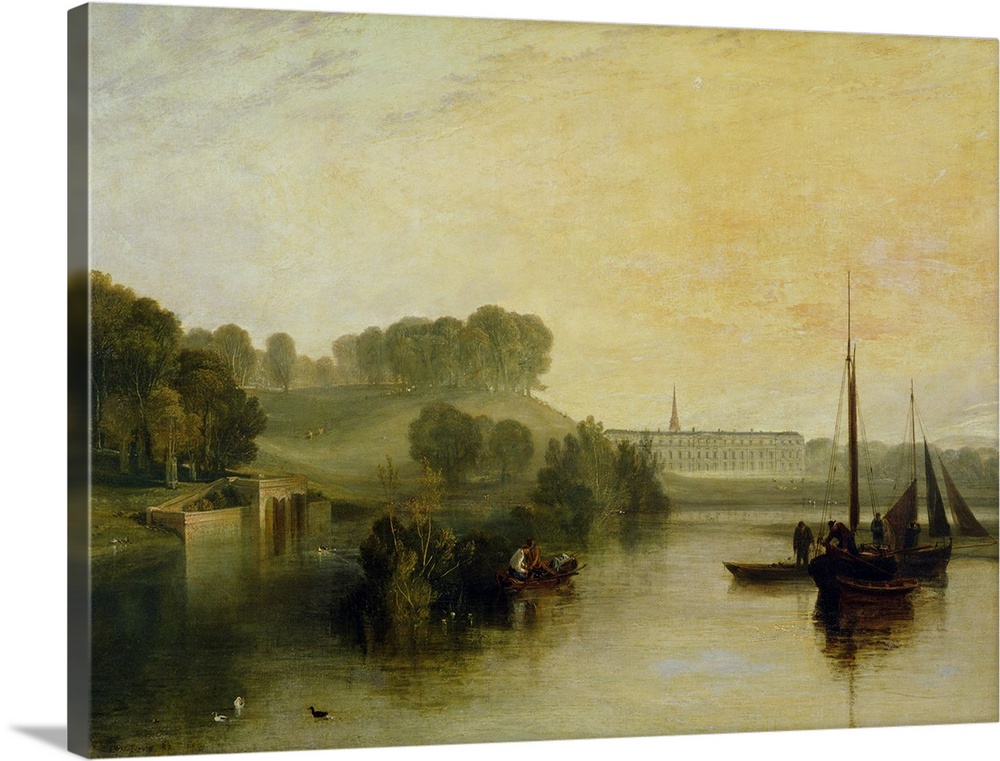 BAL75927 Petworth, Sussex, the Seat of the Earl of Egremont: Dewy Morning, 1810 (oil on canvas)  by Turner, Joseph Mallord...