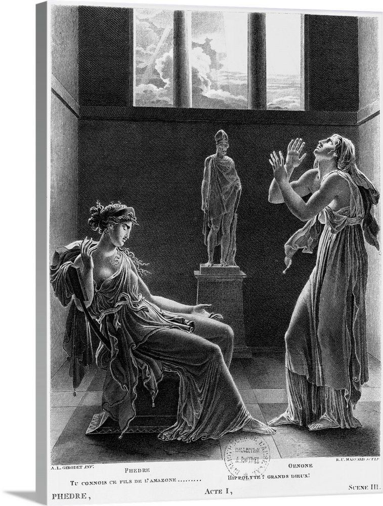 Phaedra and Oenone, from Act I Scene iii of 'Phedre'