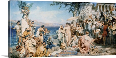 Phryne at the Festival of Poseidon in Eleusin