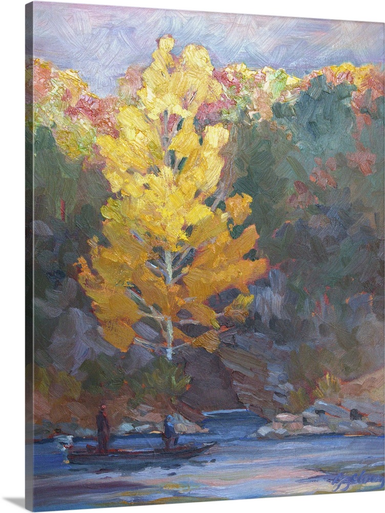 Pine cove, c.1980-2000. (Originally oil on canvas.)