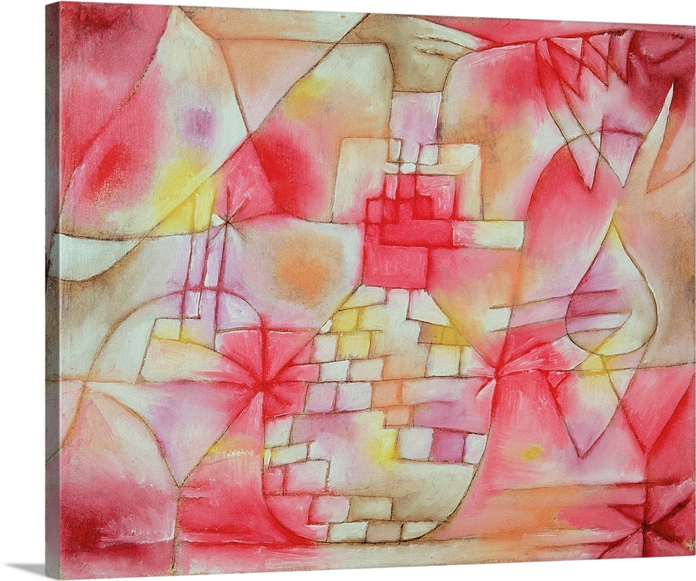 Plan for Garden Architecture, 1920 (originally oil, w/c and chalk on canvas on cardboard) by Klee, Paul (1879-1940)