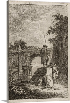 Plate Eight from Evenings in Rome, 1763-64