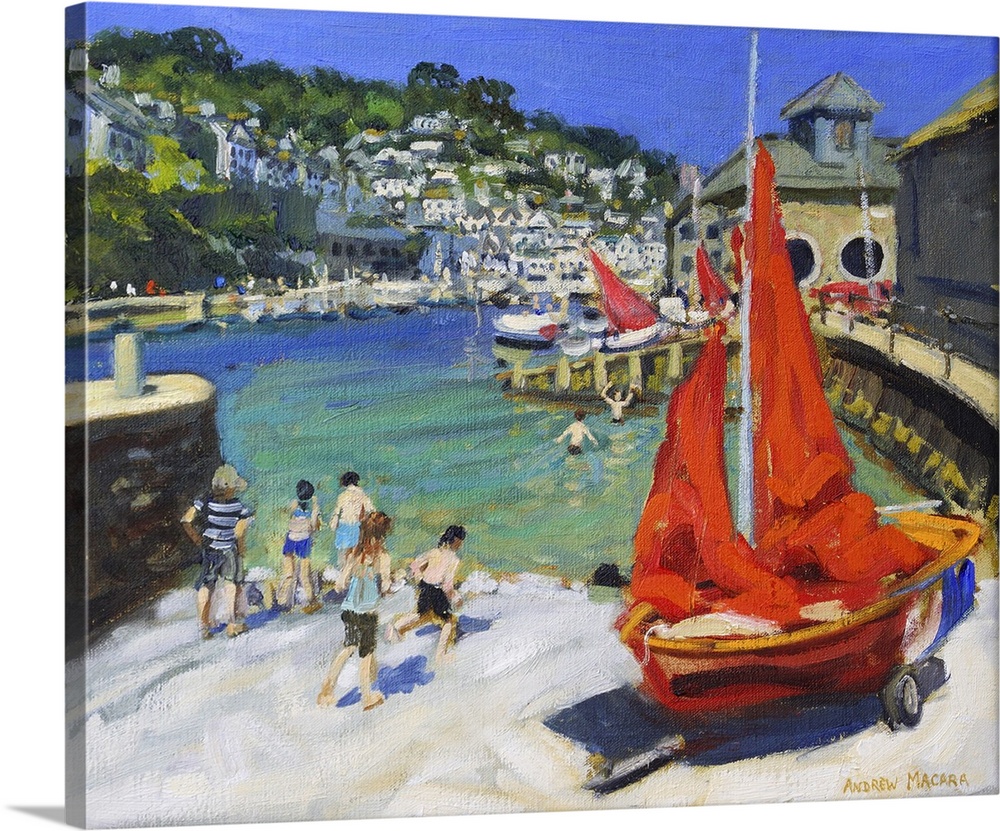 Playing In The Harbour, Looe, Cornwall, 2012