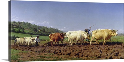 Ploughing in Nivernais, 1849