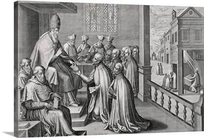 Pope Paul III (1468-1549) Receiving the Rule of the Society of Jesus, 1540