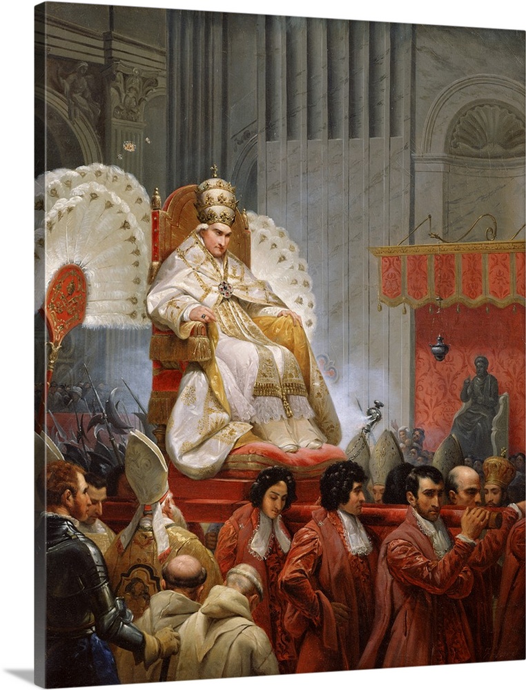 Pius VIII (1761-1830) in St. Peter's on the Gestatoria Wall Art, Canvas Prints, Framed Prints, Wall Peels | Great Big Canvas